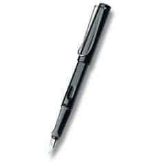 Lamy Safari Shiny Black nalivno pero z žebljičkom F