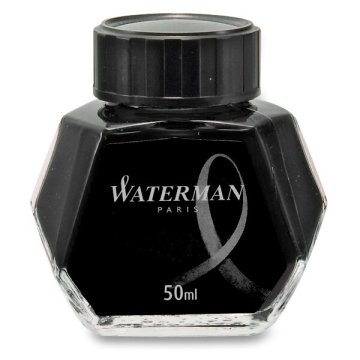 Waterman Črnilo v steklenički - črno