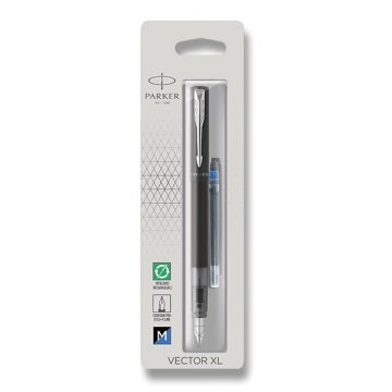 Parker Nalivno pero Vektor XL Black, pisalo M, blister
