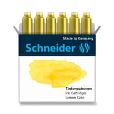 Schneider Stekleničke za črnilo, 6 kosov rumene barve