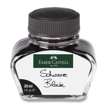 Faber-Castell Steklenička s črnilom, 30 ml - črna