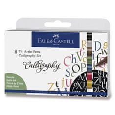 Faber-Castell Pitt umetniško pero za kaligrafijo 8 kosov