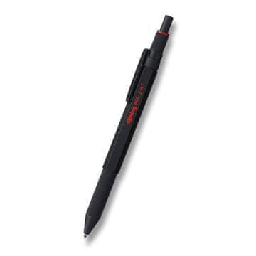 Rotring Kroglično pero Multipen 600 Black 3 v 1 - 3 barve + mehanski svinčnik 0,5 mm