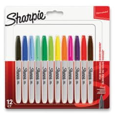 Sharpie Permanentni marker Fine komplet 12 barv
