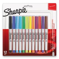 Sharpie Permanentni marker Ultra Fine komplet 12 barv