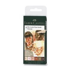 Faber-Castell Marker Pitt Artist Pen Brush Portrait 6 kosov