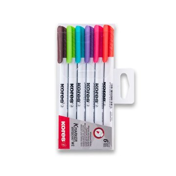 Kores K-Marker W1 - komplet 6 barv