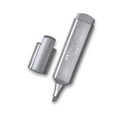 Faber-Castell Označevalnik Textliner 46 Metallic metalik srebrna
