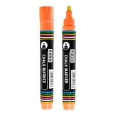 EASY Chalk Marker kredni marker oranžne barve, 10 kosov v pakiranju