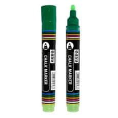 EASY Chalk Marker kredni marker zelene barve, 10 kosov v pakiranju
