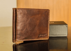Lagen usnjena slim denarnica Handy I Brick