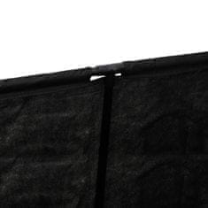 Greatstore Ograda za male živali črna 105x34,5x45 cm blago