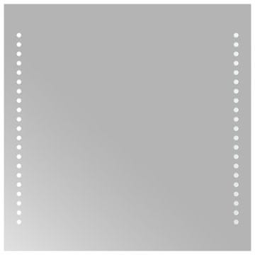 Vidaxl LED kopalniško ogledalo 40x40 cm
