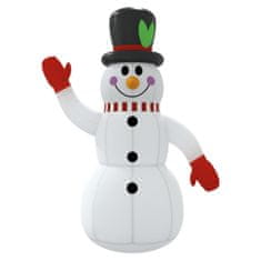 Greatstore Napihljiv snežak z LED lučkami 120 cm
