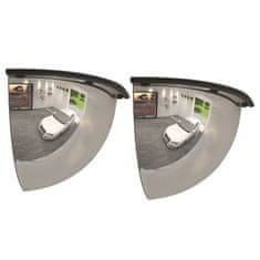 Vidaxl Panoramsko prometno ogledalo 2 kosa Ø30 cm akril