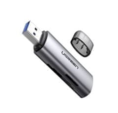 Ugreen CM216 čitalec kartic SD/TF USB 3.0 (siv)