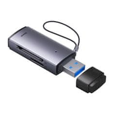 BASEUS čitalec kartici Lite Series SD/TF, USB (siv)