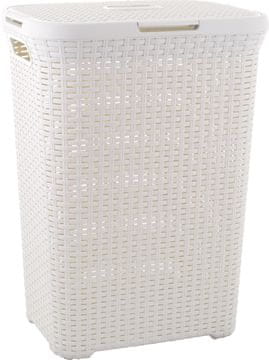 eoshop RATAN STIL 60L košara za perilo / kremasto