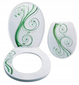 BISK 3D vzorec straniščne deske Jasmin