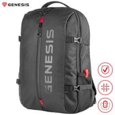 Genesis PALLAD 410 univerzalni nahrbtnik, za prenosnike do 39,6 cm, trpežen, črn