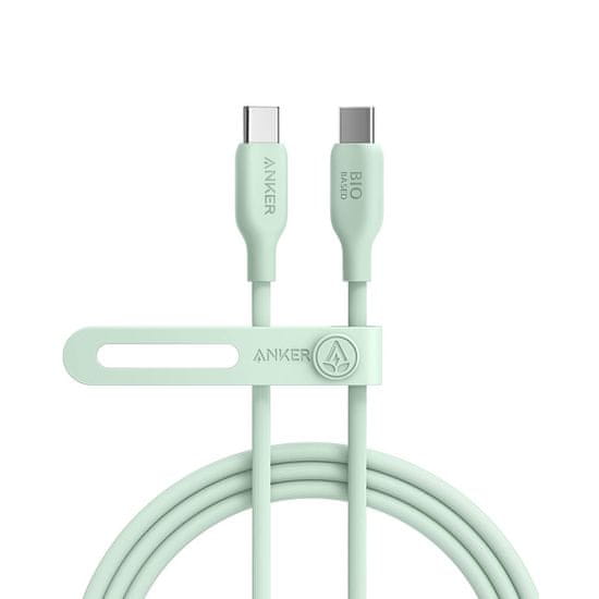 Anker 543 BIO kabel, USB-C na USB-C, 1,8 m, zelen