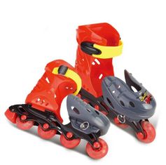 G21 Toy Nastavljivi rolerji 7" - 8,5" rdeče-sivi