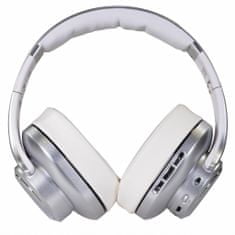 Evolveo SupremeSound 8EQ, slušalke Bluetooth z mikrofonom, zvočnikom in izenačevalnikom 2v1, srebrna