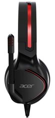 Acer NITRO Gaming Headset z mikrofonom - 3,5 mm priključek jack, 20 Hz-20 kHz, 100 dB, 50 mm gonilniki, 21 Ohm (maloprodajno pakiranje)