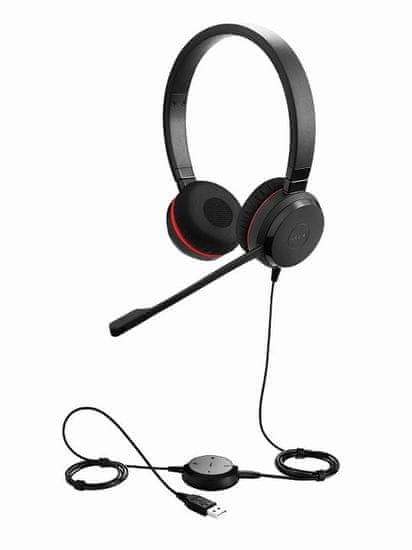 Jabra Evolve 30 II/Stereo/Jack/Wire/MS/Black