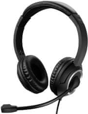 Sandberg PC Headset Slušalke za klepet USB z mikrofonom, črne