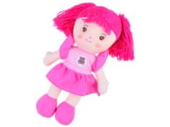 JOKOMISIADA Zuzia krpasta lutka 33cm v roza obleki ZA3853