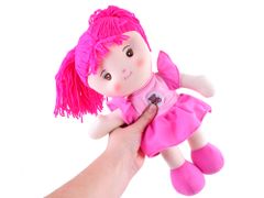 JOKOMISIADA Zuzia krpasta lutka 33cm v roza obleki ZA3853