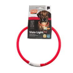 Karlie LED svetlobni ovratnik rdeče barve obseg 20-75cm