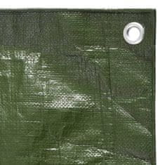 Vidaxl Ponjava 180 g/m² 6x12 m zelena HDPE