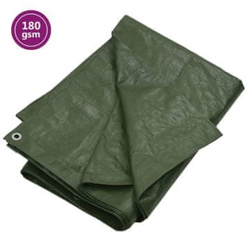 Vidaxl vidaXL Ponjava, 180 g/m², 8 x 8 m, zelena, HDPE