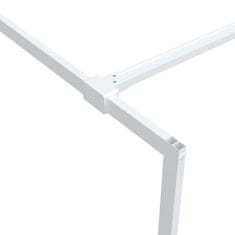 Vidaxl Pregrada za tuš srebrna 115x195 cm prozorno ESG steklo