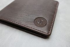 Gentleman's Boutique usnjena slim denarnica Cash Carrier Lite rjava