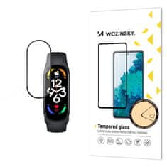 WOZINSKY Trpežno kaljeno steklo za celoten zaslon z okvirjem za Xiaomi Mi Band 8 Full Glue črno