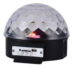 aptel Disko LED RGB projektor in MP3 predvajalnik 18W + daljinec