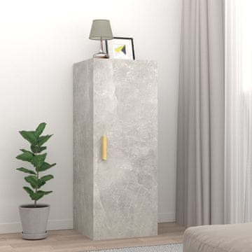 Vidaxl vidaXL Stenska omarica betonsko siva 34,5x34x90 cm