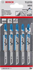 Bosch Rezilo vbodne žage t127d 5 kosov.