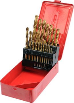 TOYA Komplet titanovih svedrov za kovino 1-10 mm 19 kosov - W-22330