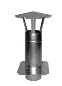 shumee Galvaniserad ventilationsskorsten med 100 mm platta - RKM 100 ROZ