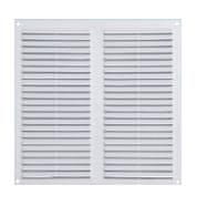 Greatstore Prezračevalna rešetka 350*350 mm z mrežo bele barve