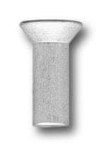 Greatstore Aluminijasta trdna zakovica s poglobljenim urezom 5,0*30 mm