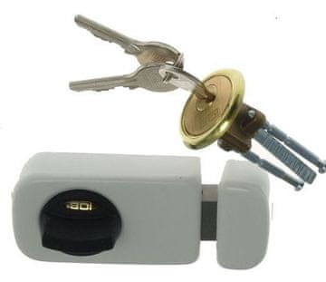 Greatstore Površinska ključavnica 3 ključi tb61 60mm bela