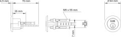 Greatstore Okrogli cilinder wt-01 medenina