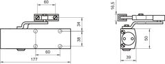 Vratni zapornik sts-1500 bele barve