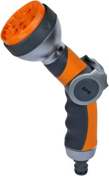 shumee NASTAVLJIVA 7-FUNKCIJSKA ŠKROPILNA PIŠTOLA, MEHKA SREBRNA - E-200-0241