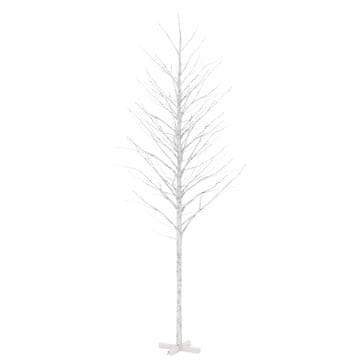 Vidaxl LED bela breza toplo bela 672 LED lučk 400 cm